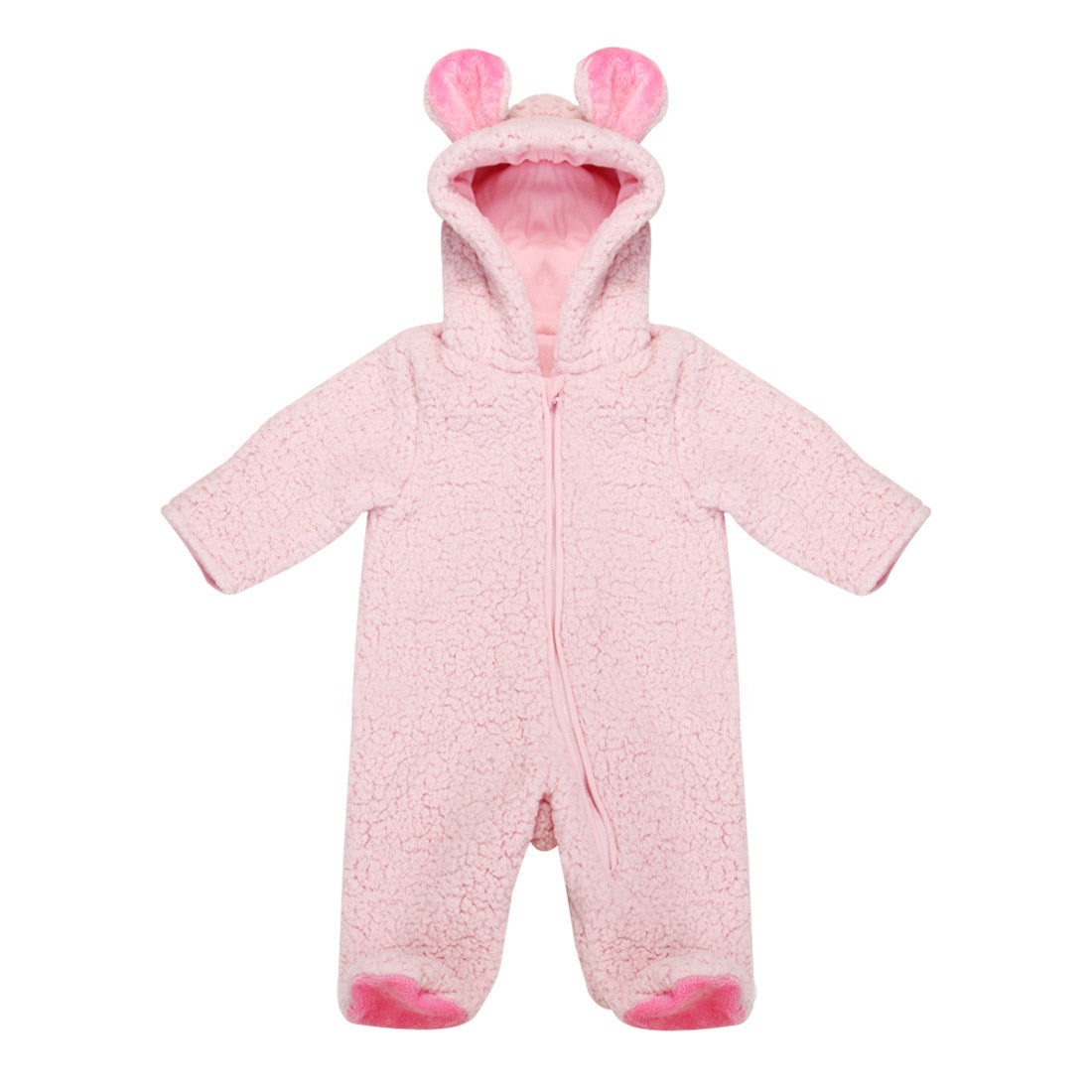 Hipzoo Plush Lamb Romper - Pink