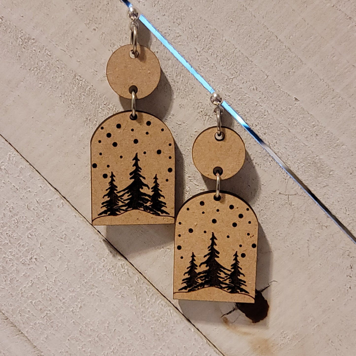 Christmas Tree Dangle Earrings