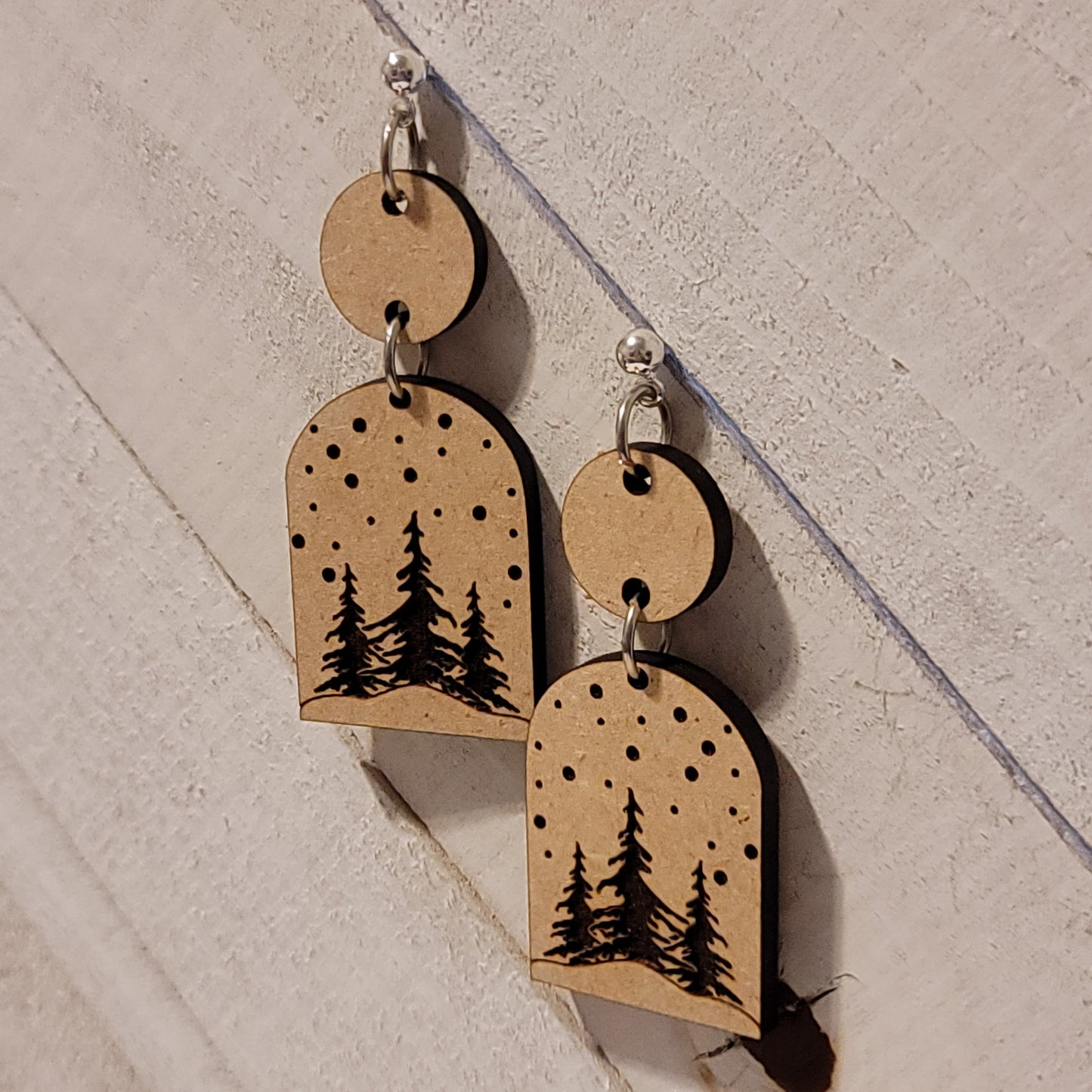 Christmas Tree Dangle Earrings