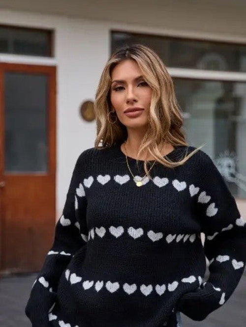 Heart Knit Sweater