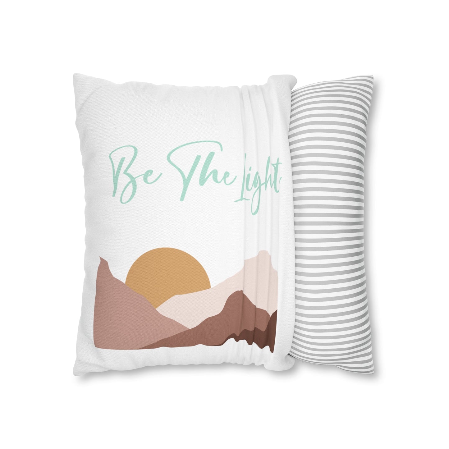 Decorative Throw Pillow Cover, Say it Soul be the Light