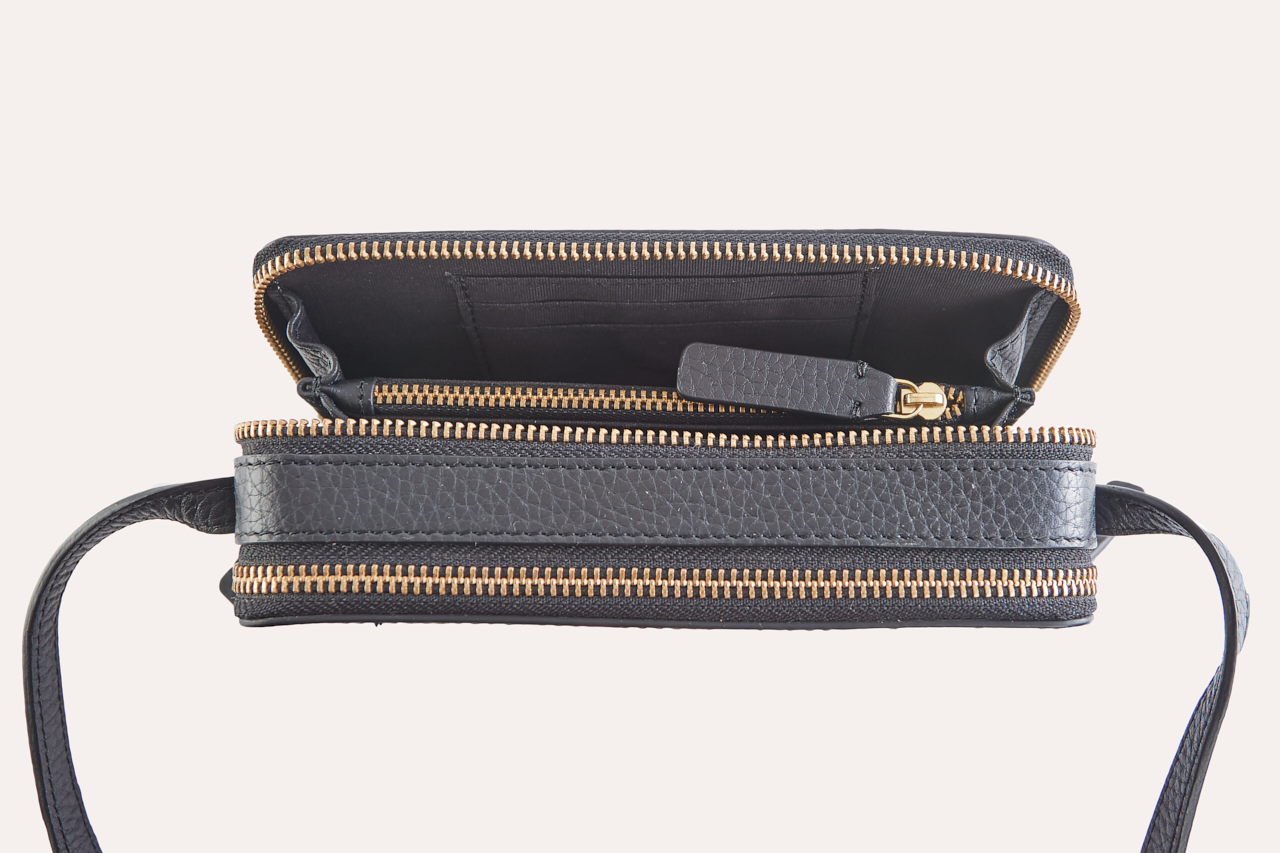 Zip Around Crossbody Pebble