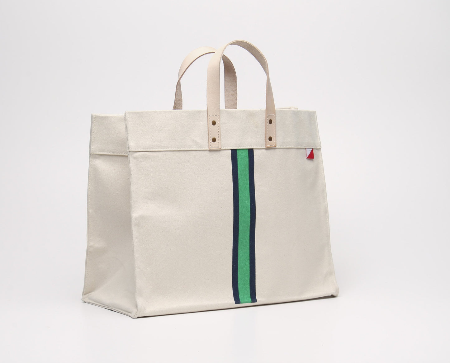 Striped Box Tote Bag