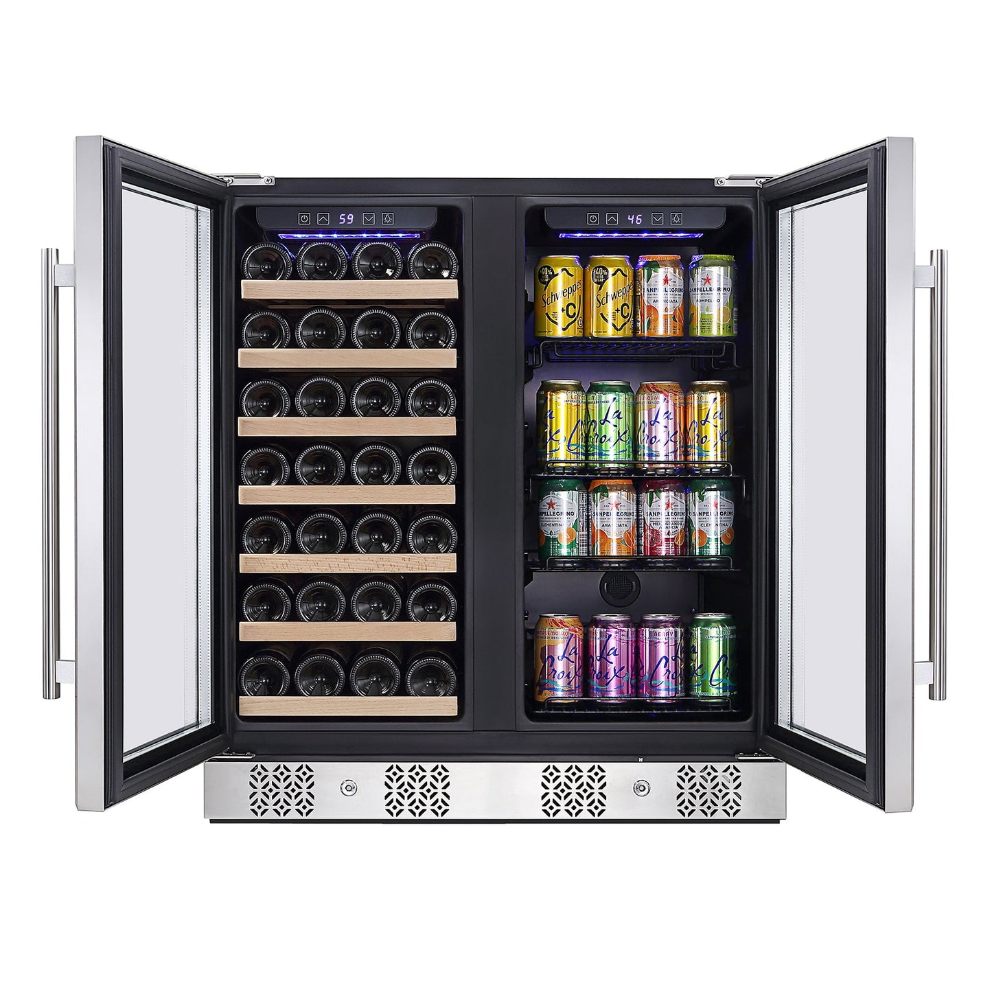 Empava BR04D Dual Zone Wine & Beverage Cooler Fridge