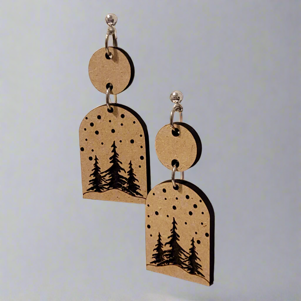 Christmas Tree Dangle Earrings