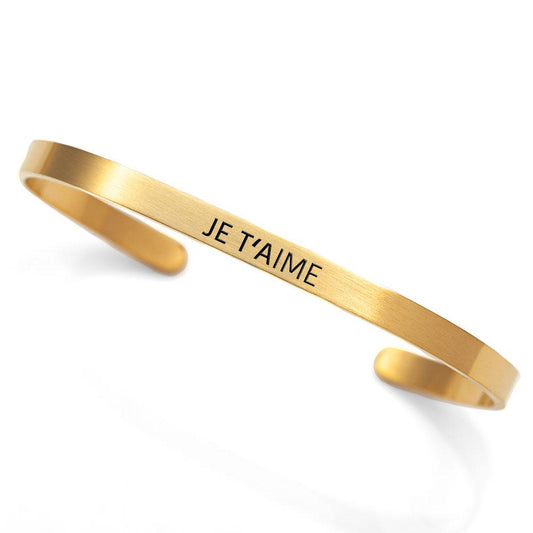 "Je t'aime" cuff