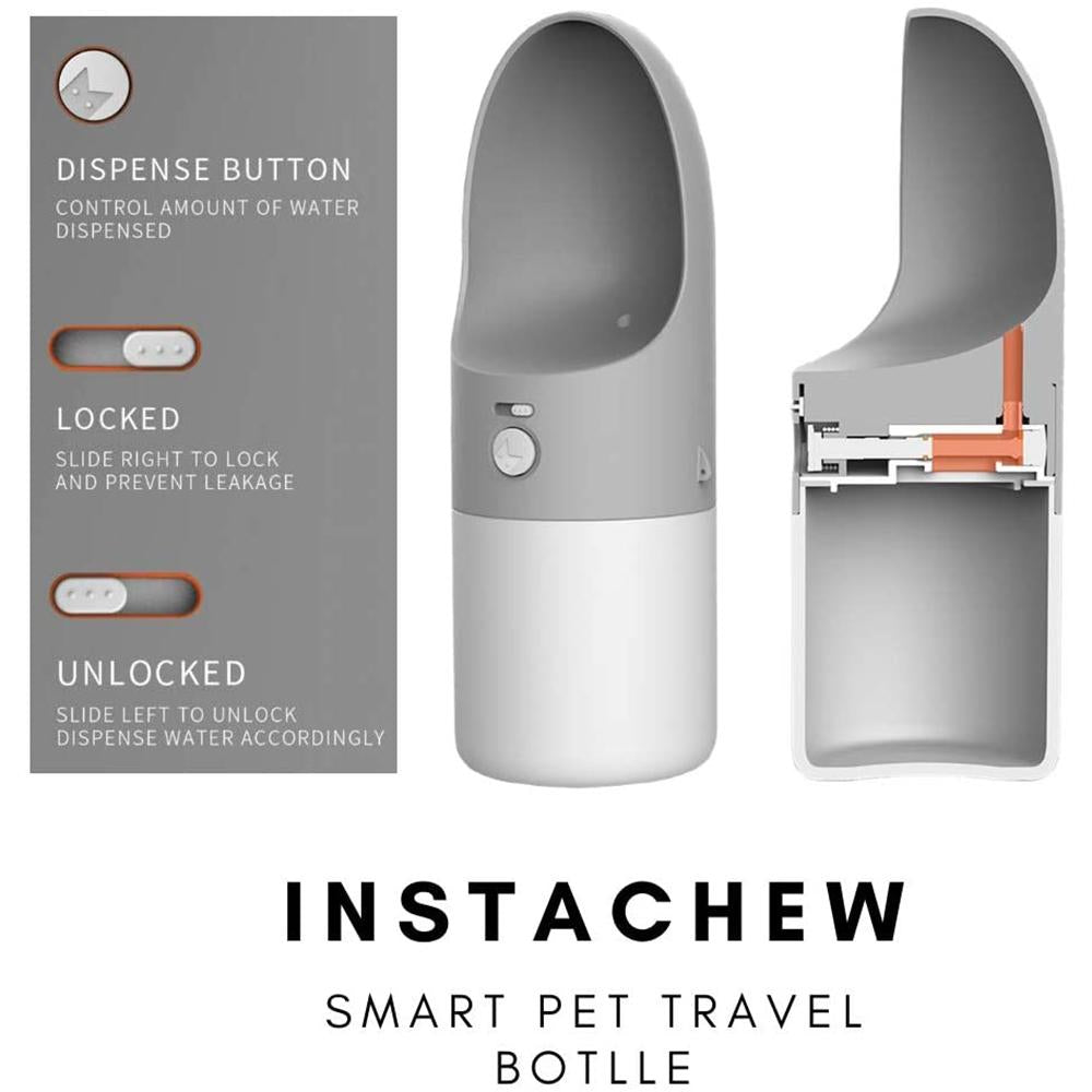 Instachew Rover Pet Travel Bottle, Dog water bottle