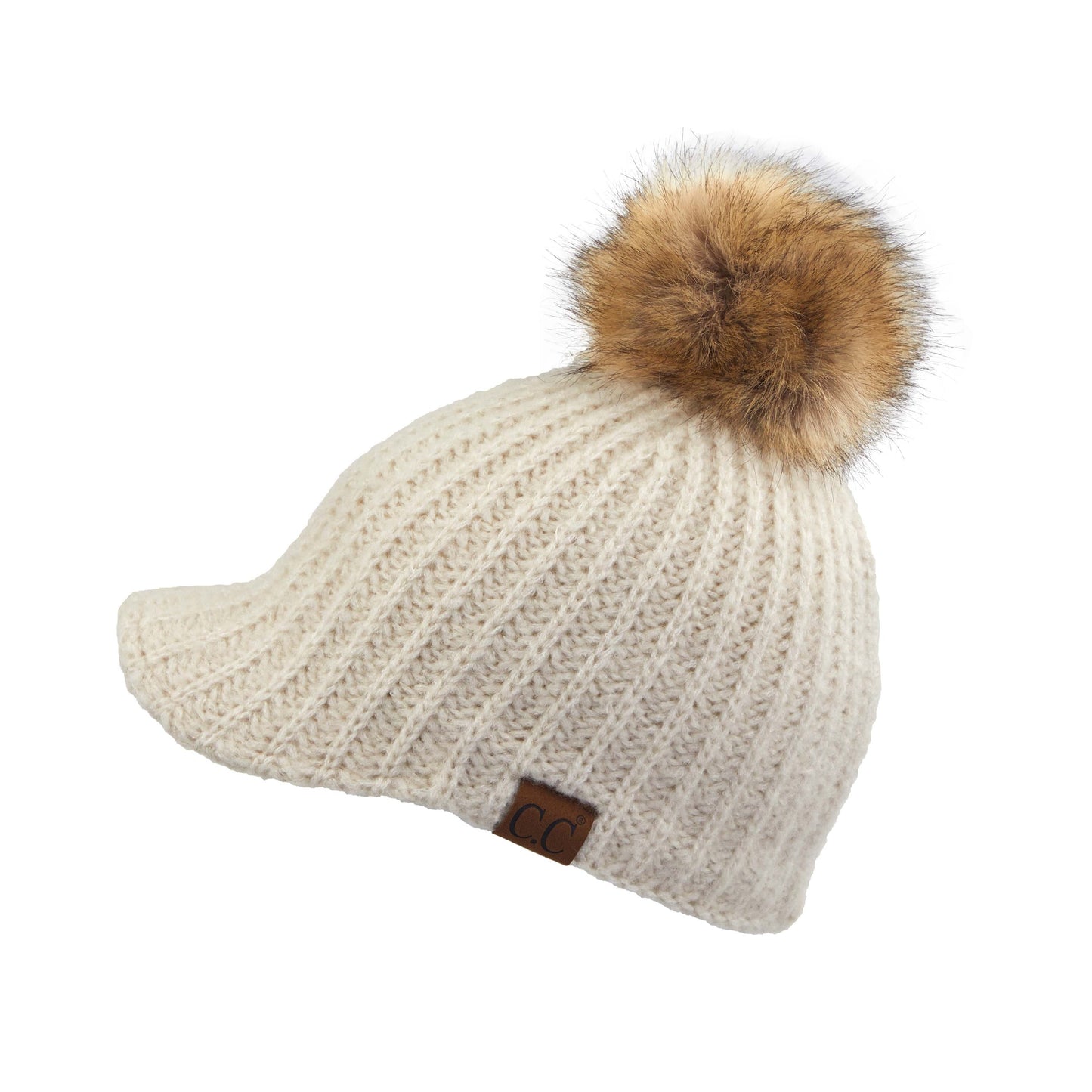 CC Kid and Adult Sizes Winter Knitted Ball Cap Beanie