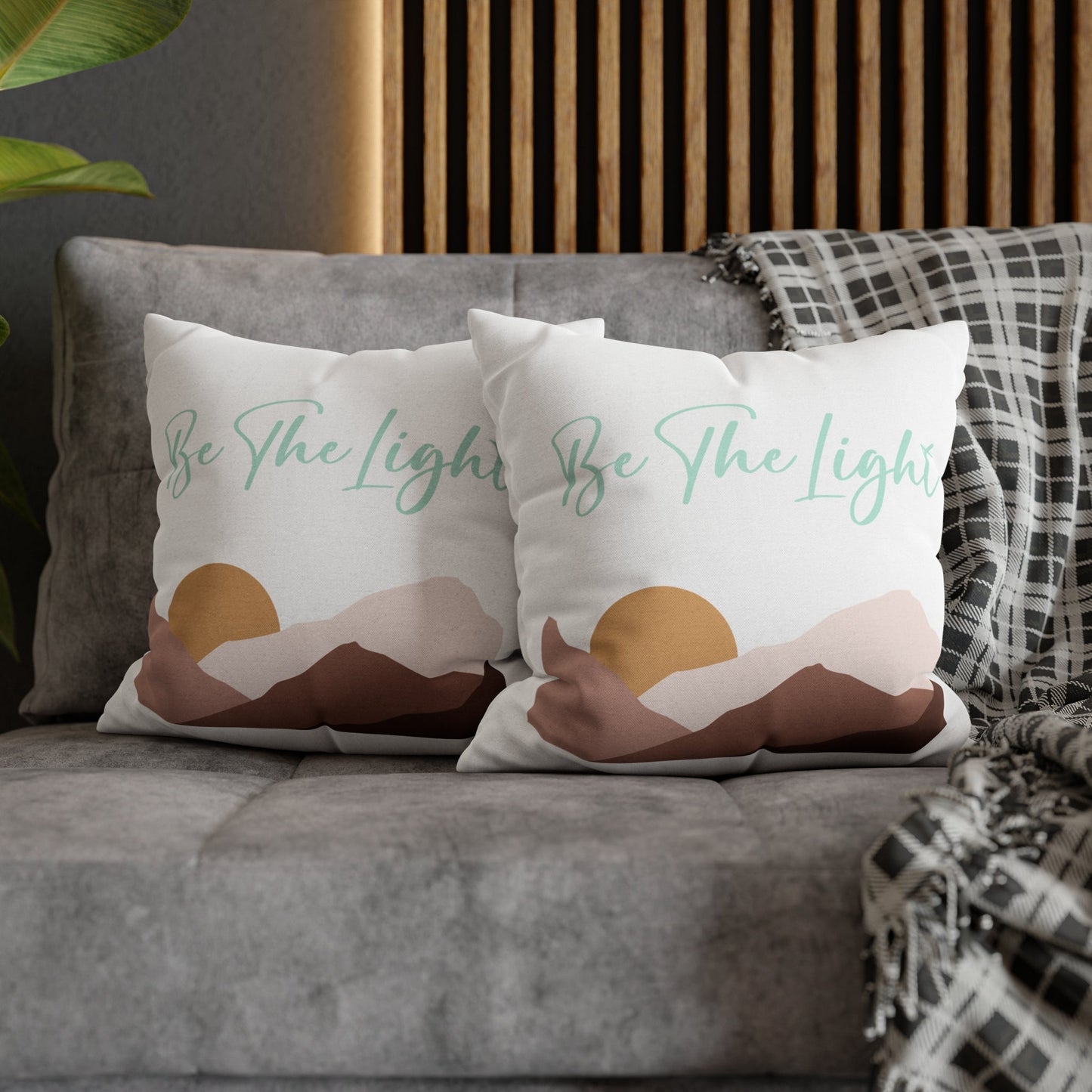 Decorative Throw Pillow Cover, Say it Soul be the Light