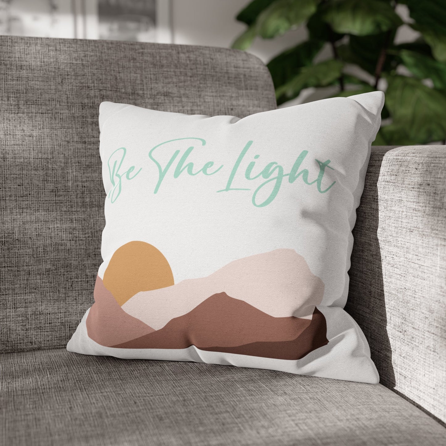 Decorative Throw Pillow Cover, Say it Soul be the Light