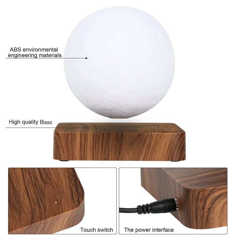 Novelty 3D Magnetic Levitation Moon Lamp Moon Floating Lamp