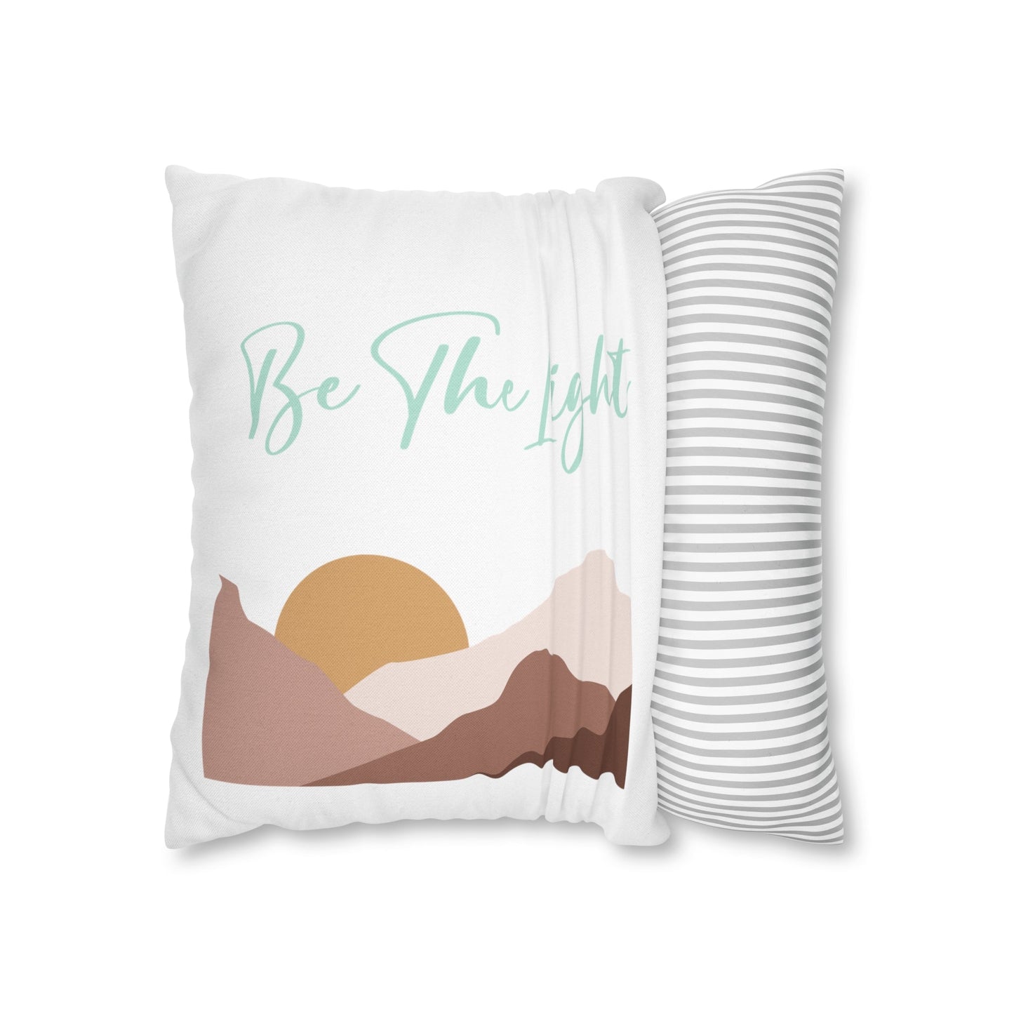 Decorative Throw Pillow Cover, Say it Soul be the Light