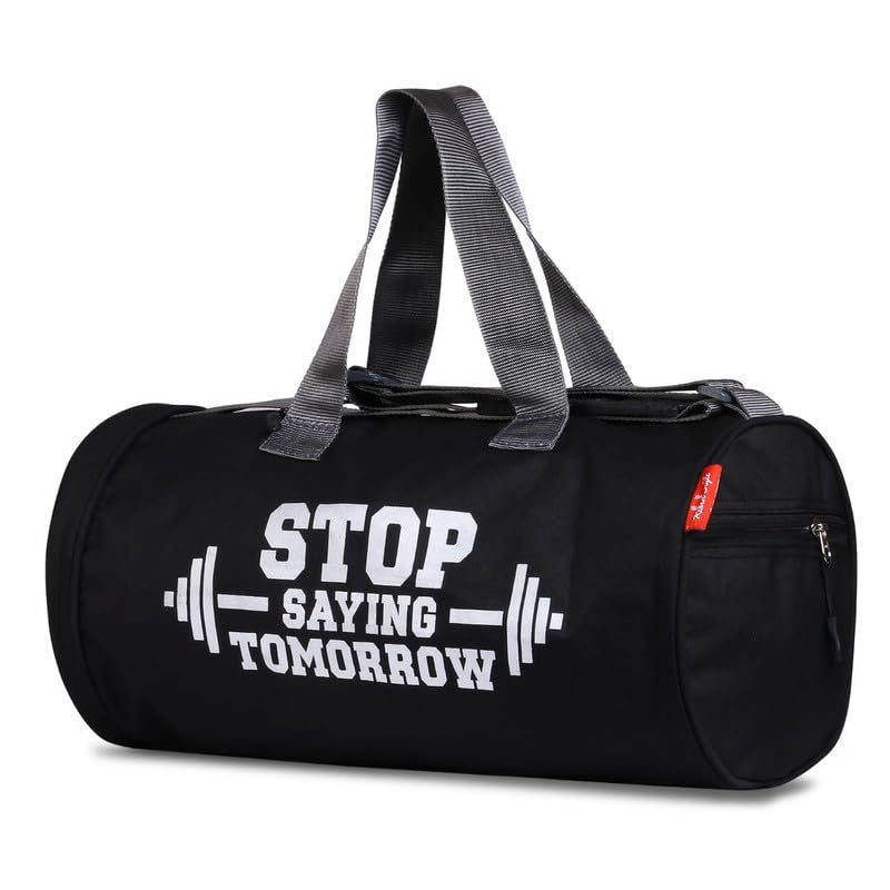 Risen Style Unisex Duffle Bag Gym Bag BLACK