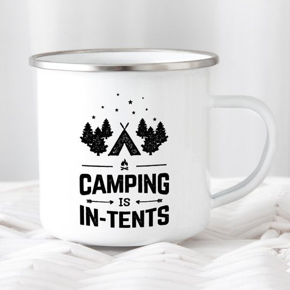 Camping Mug Enamel Mug Campfire Mug Camping is