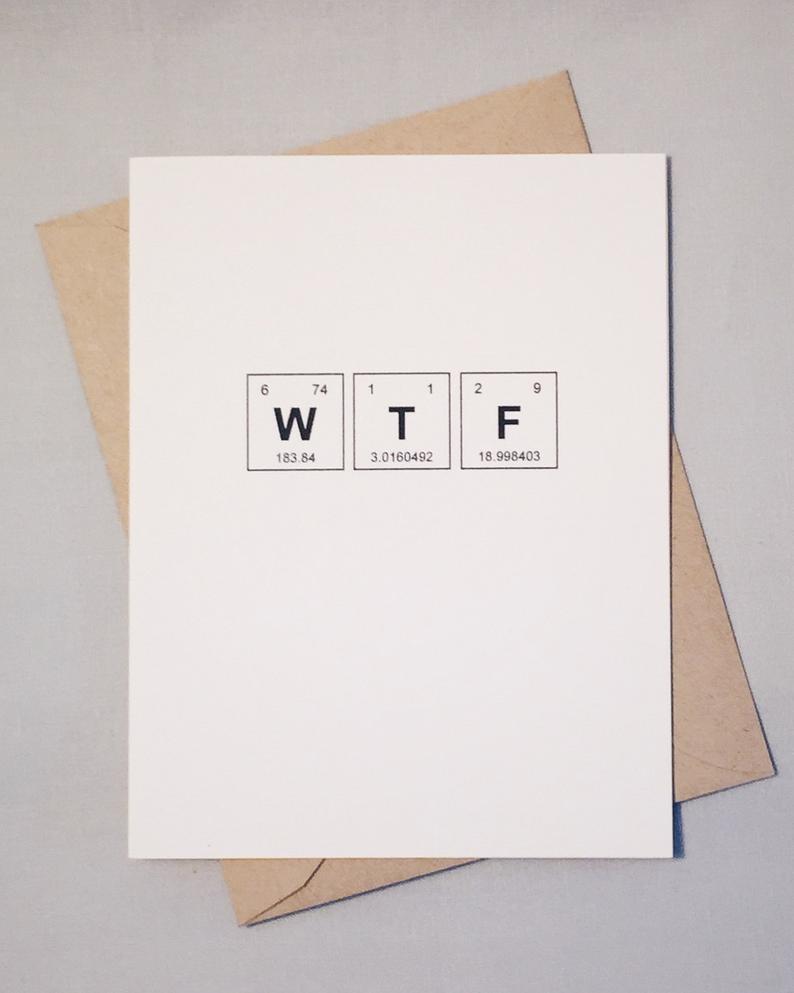 WTF Sentimental Elements Card