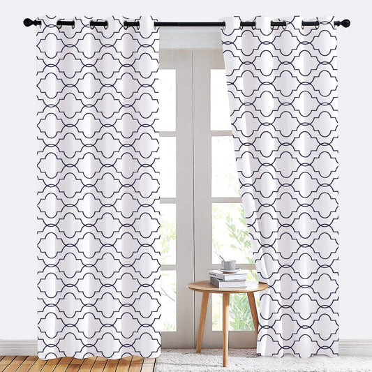 Celestia - Set of 2 Panels Crewel Embroidered Curtains | Linen Cotton