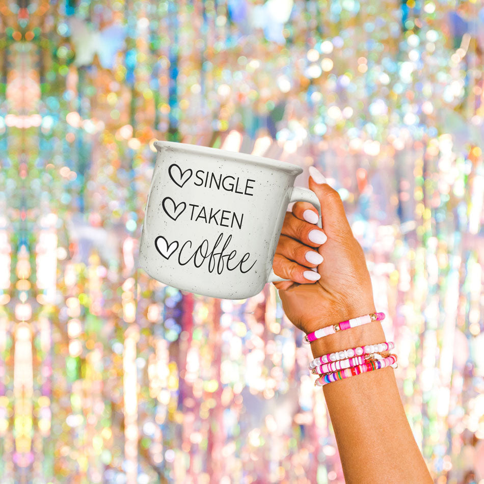 Single Taken Coffee 14.5oz Ceramic Mug for Valentines