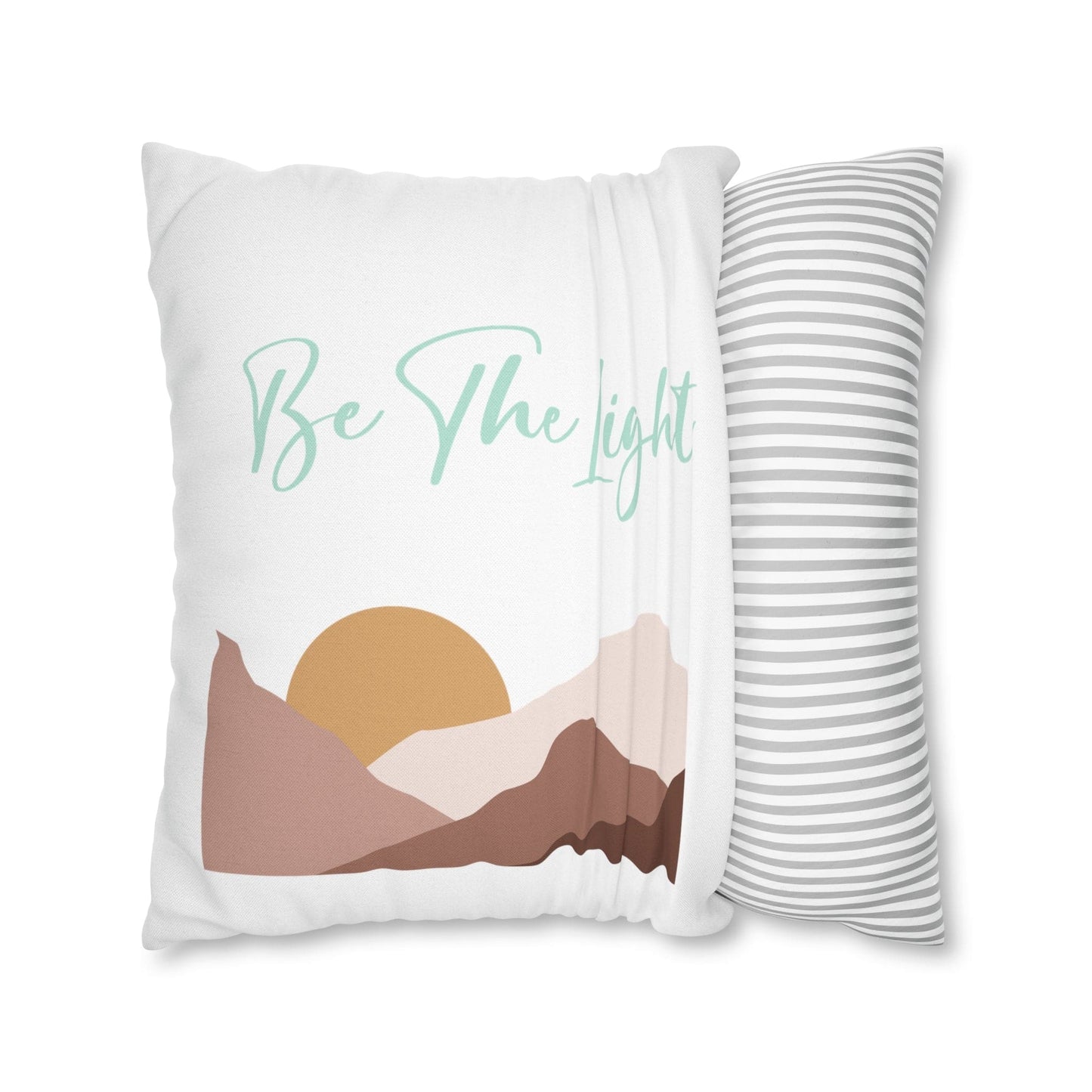 Decorative Throw Pillow Cover, Say it Soul be the Light