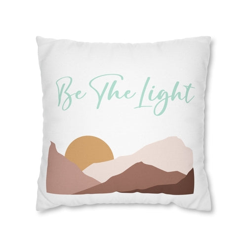 Decorative Throw Pillow Cover, Say it Soul be the Light