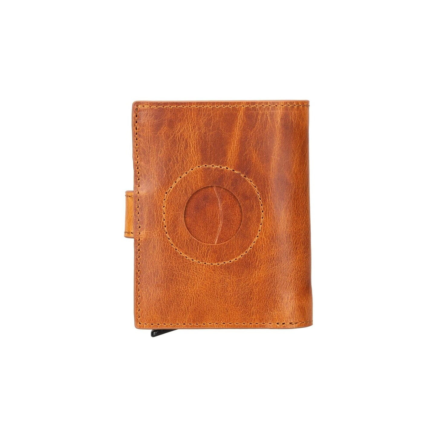 Douglas Leather Pop-Up Cardholder with Compatible Apple AirTag