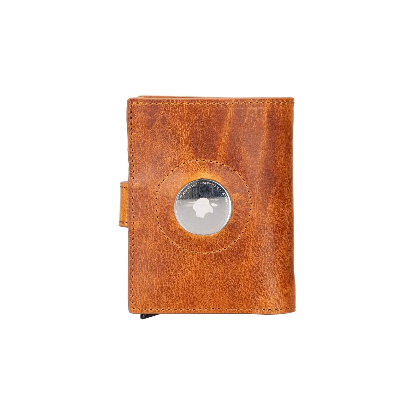 Douglas Leather Pop-Up Cardholder with Compatible Apple AirTag