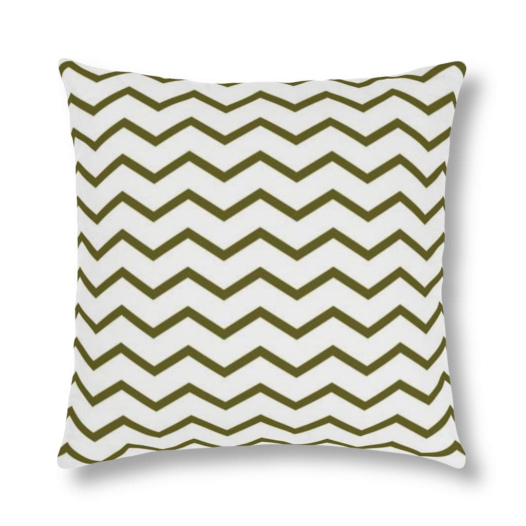 Indoor Or Outdoor Throw Pillow, Chevron Print